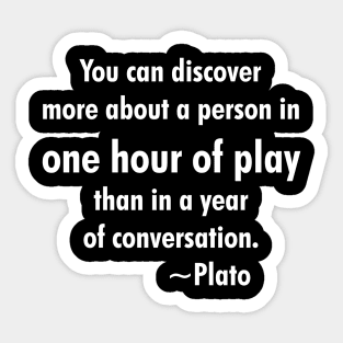 Plato One Hour of Play Sticker